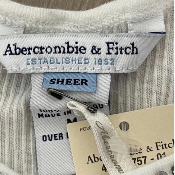VINTAGE Abercrombie fitch sequin cotton lace tank Cami Tank Top Strappy … - Picture 9 of 9